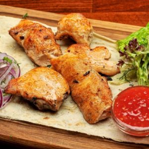 Шашлык из куриной грудки в Сходне