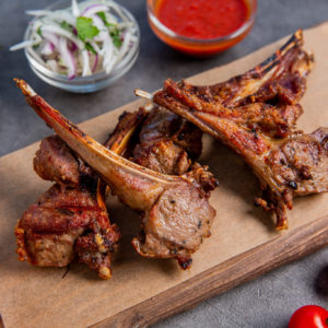 Шашлык из каре ягнёнка в Сходне