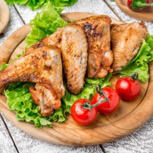 Шашлык из куриных крылышек в Сходне