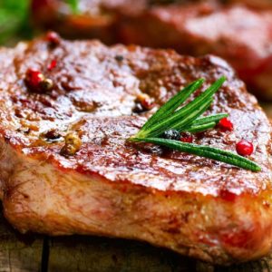 Стейк из свинины в Сходне